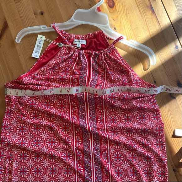 MAX STUDIO Summer Sleeveless Dress, halter neckline with keyhole cutout Size: M - Picture 11 of 15